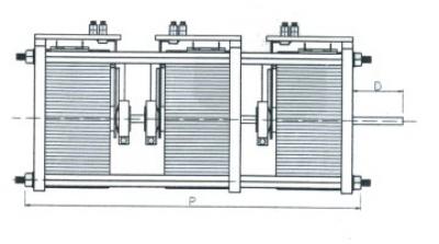 Technical Drawings - Three-phase variators for unprotected back-of-board - 6600-9900-13400-21000-2100 VA Technical Drawings - Three-phase variators for unprotected back-of-board - 6600-9900-13400-21000-2100 VA